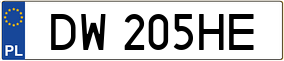 Truck License Plate